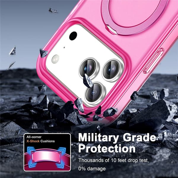 Puhelinkotelo näytönsuojalla iPhone 18 Pro Max / 17 Pro Max puhelimille Pink