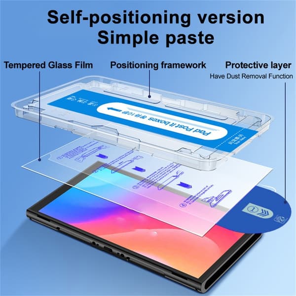 IMAK Skärmskydd Dammfri Härdat Glas Kompatibel med Nintendo Switch 2 Transparent