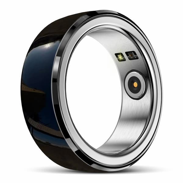 Multifunksjons Smart Ring Helse Tracker Søvn Hjertefrekvens Blod Oksygen Overvåking 16# Black