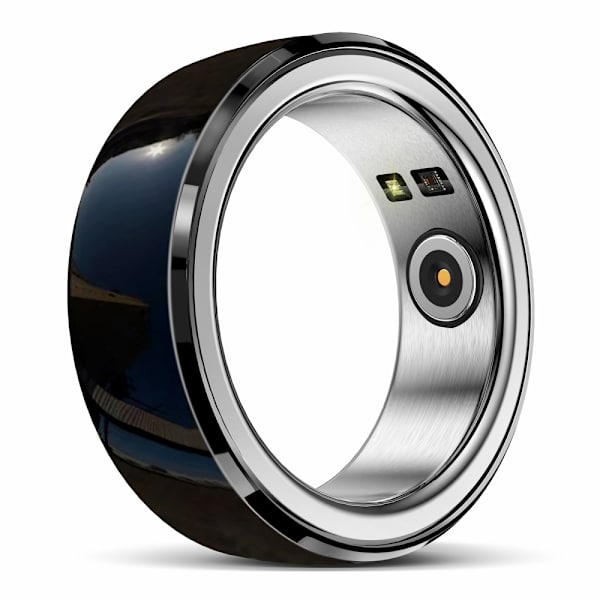 Multifunktion Smart Ring Health Tracker sömn puls blod syre övervakning 16# Svart