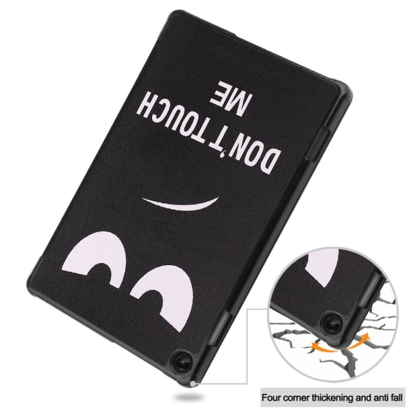 Trifold Stativdeksel for Lenovo Tab M10 (Gen 3) - Don't Touch Me Multicolor