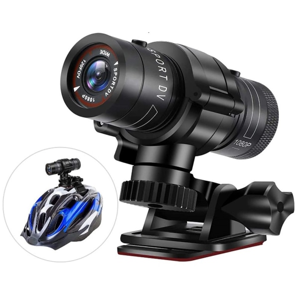 1080P HD Sport Action Camera Pyöräilykypäräkamera DV-videokamera Black f17c  | Black | Fyndiq