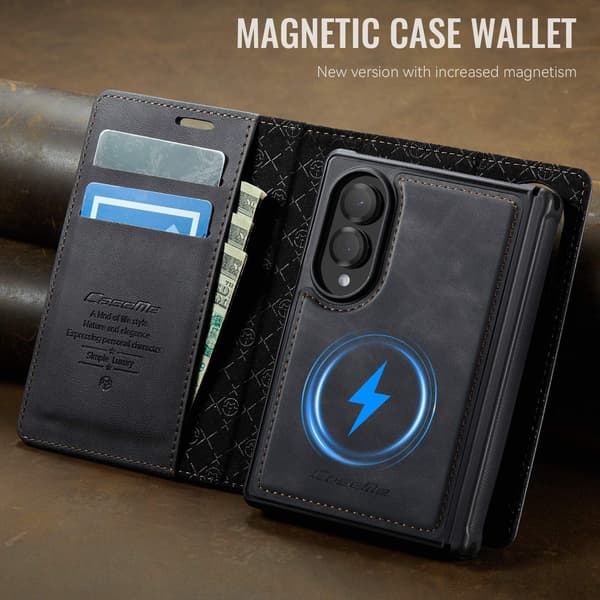 CASEME Magnetisk telefonpungcover til Samsung Galaxy Z Fold8 Black