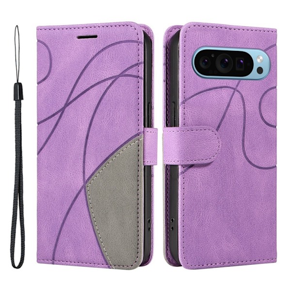 Til Google Pixel 9 / 9 Pro KT-serie-1 dobbeltfarve etui Purple