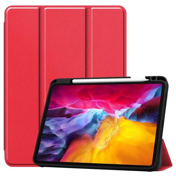 iPad Pro 11 2021 Slim fit tri-fold fodral - Röd Röd