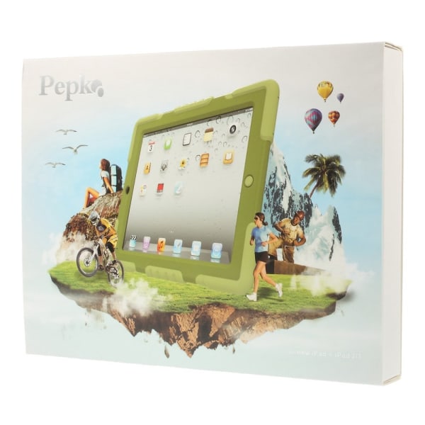 PEPKOO iPad 2/3/4 Extreme Armor Case - Grön multifärg