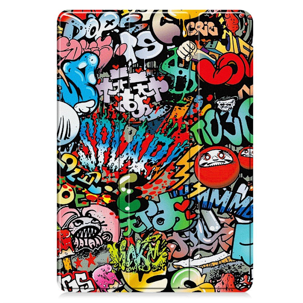 Slim Fit Cover Case For Xiaomi Pad 7 Auto Wake / Sleep - Graffiti Red