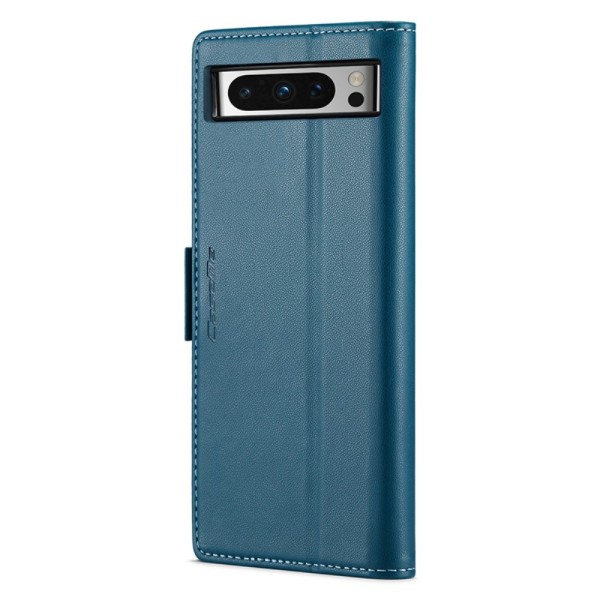 CASEME Retro Lommebok Etui for Pixel 8 Pro - Blå Blue