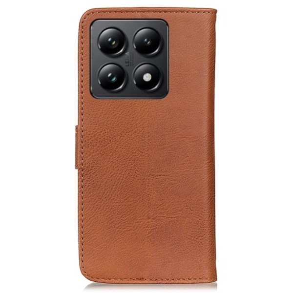 KHAZNEH Til Xiaomi 14T Case Shell Brown