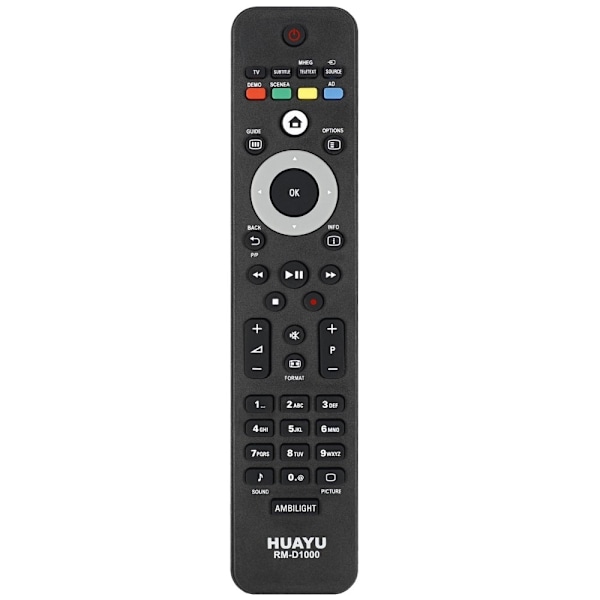 TV fjernbetjening Erstatning til RM-D1000 Philips RC1904 / 001 RC4422 / 01 Black