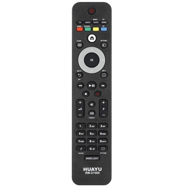 TV-fjernkontroll erstatning for RM-D1000 Philips RC1904 / 001 RC4422 / 01 Black