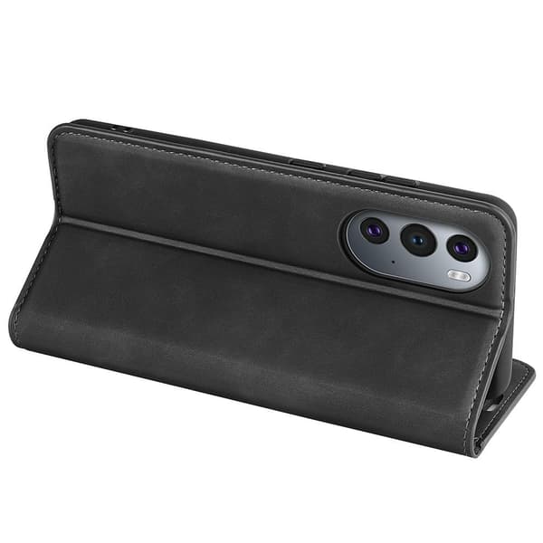 Till Motorola Edge 30 Pro Plånboksfodral - Svart Svart