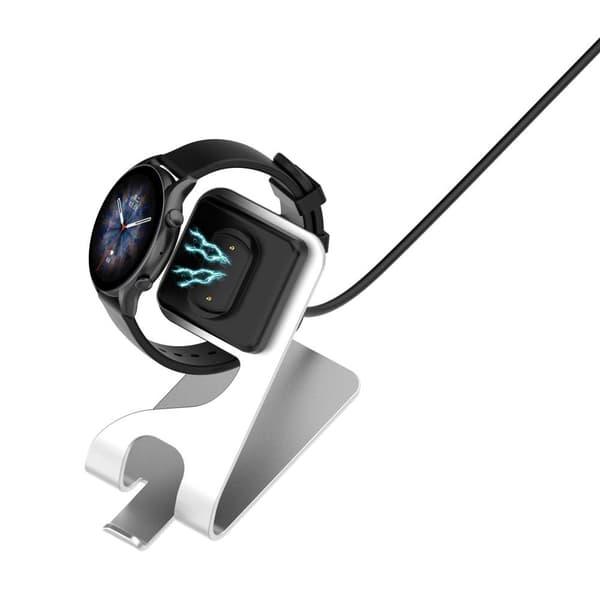 För Huami Amazfit GTR 4 46mm / GTR 4 Pro / GTS 4 laddare Docka Svart