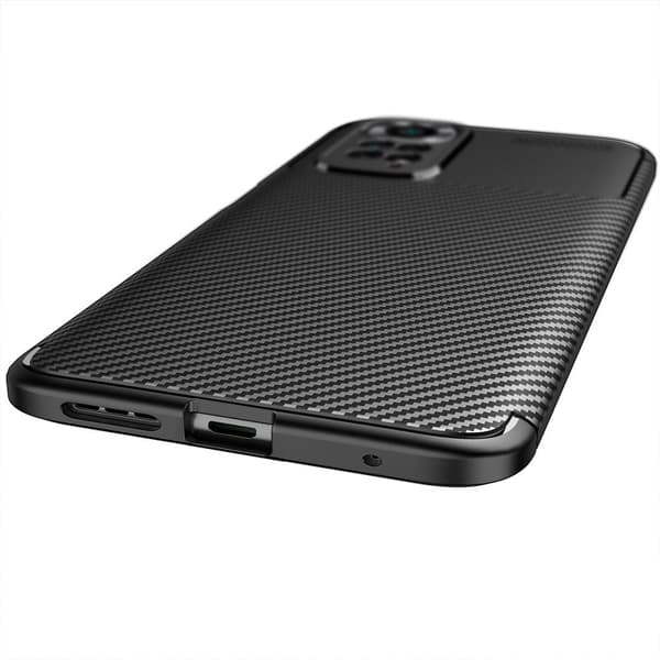 Xiaomi Redmi Note 11 / Note 11S Karbon fiber Texture Skal - Svart Svart