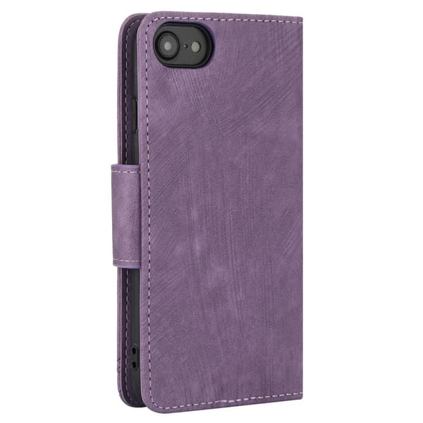 Til iPhone 17e / 16e Etui Sommerfugl Blomst Ridsefast Telefoncover Purple