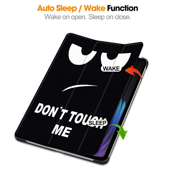 Slim Fit Cover Fodral För Xiaomi Pad 7 Auto Wake / Sleep - Don't Touch Me Svart