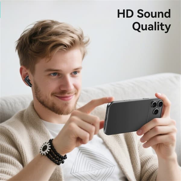 USAMS Echo E05 Langattomat Kuulokkeet In-Ear Bluetooth Dynaamiset Ajurit - Musta Black