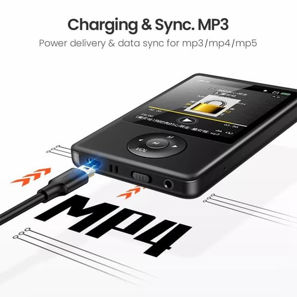 2m USB - A Hane till 5Pin Mini - USB Hane Dataöverföring Laddning Svart