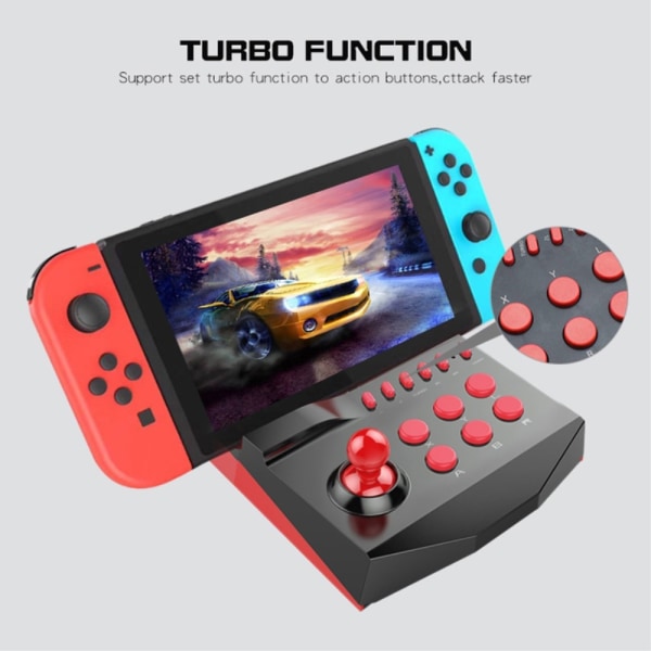 Kompatibel med Nintendo Switch / Switch Lite Joystick Control Turbo Red