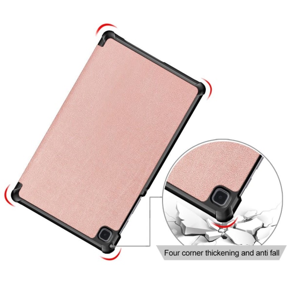 Kolminkertainen telinekotelo Samsung Galaxy Tab A7 Lite 8.7" Pink gold