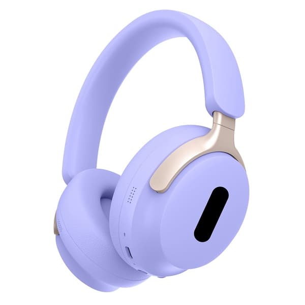 Trådløse on-ear-hodetelefoner, trådløst Bluetooth-headset for mobil, PC og bærbar PC – Lilla Purple