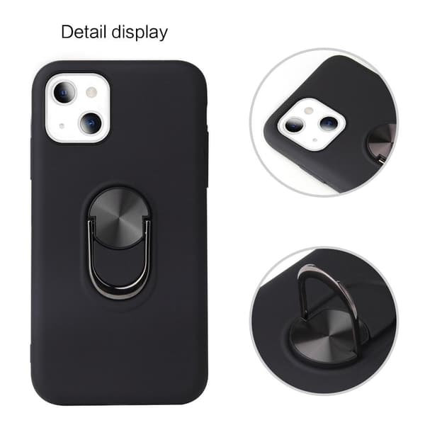 Till iPhone 13 Mini Hybrid skal med Finger Ring - Svart Svart