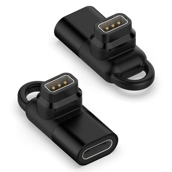 Adapter / Laddare W332 till Coros Pace Pro med USB-C-kontakt Svart