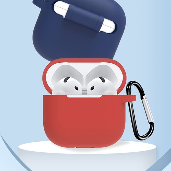 Til AirPods 4 6 i 1 Tilbehør Taske Stropholder Ørekroge Halsrem Nøglering - Sort Black