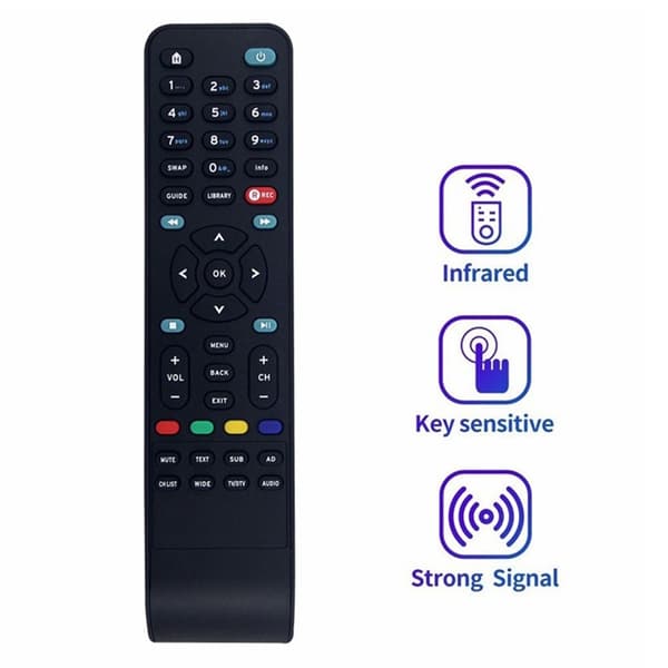 Fjärrkontroll Ersättning för RC1994505 / 01 Sandstrom TV Box Svart