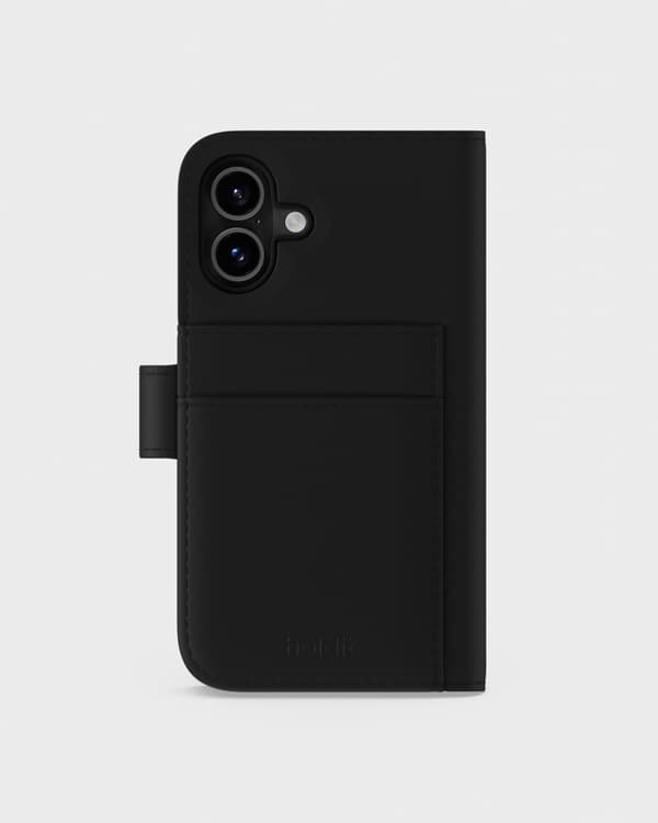 Lommebokveske HOLDIT Magnetveske MagSafe Plus-deksel til iPhone 17 Black