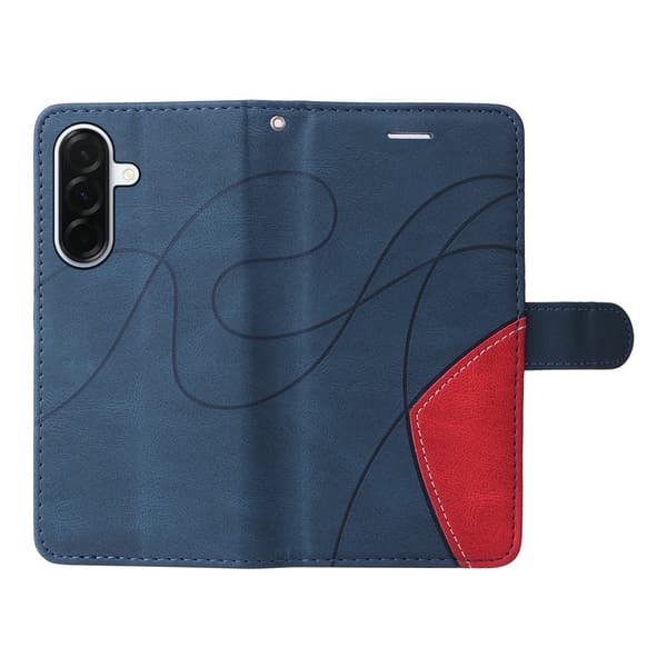 Til Samsung Galaxy A37 5G MTK telefoncover med stander og wallet Blue