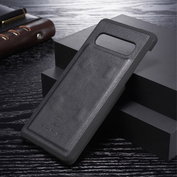 CASE halkaistu nahkainen lompakkokotelo Samsung Galaxy S10+:lle - musta Black