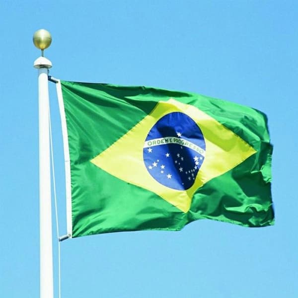 Brasil Flagg 90x150 cm banner utendørs innendørs festdekorasjon Green
