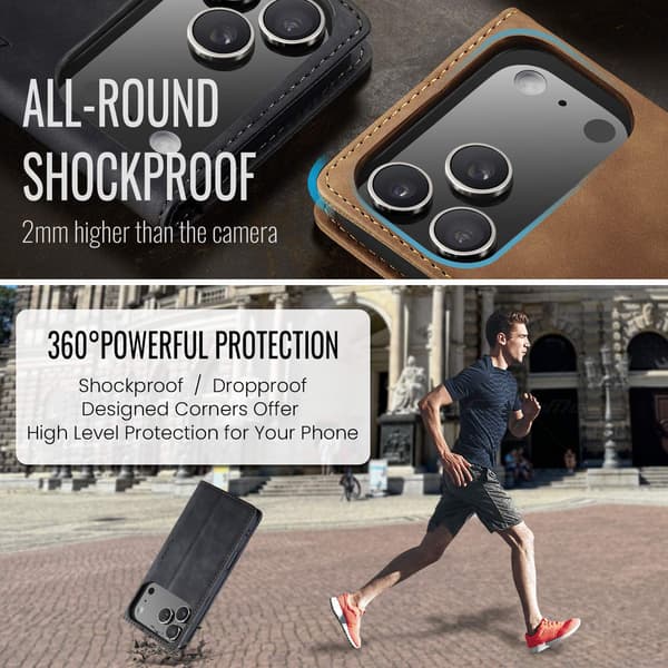 CASEME Lommebok-deksel Til iPhone Air Black