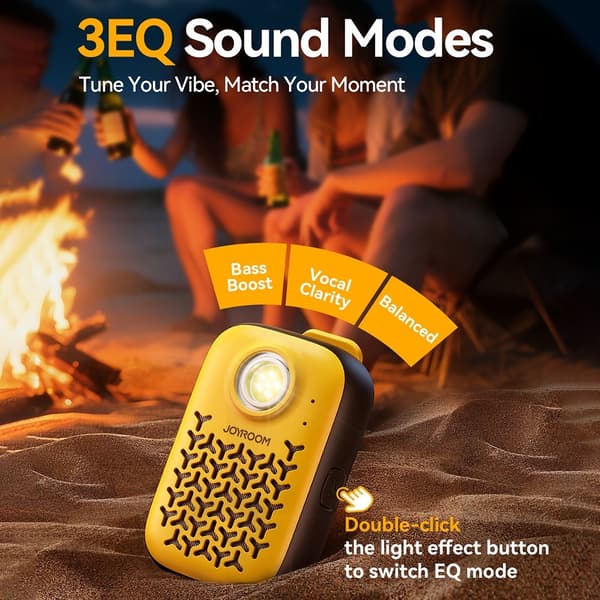 JOYROOM Bluetooth-kaiutin, vedenpitävä IP67 ENC -melua vaimentava kaiutin Black