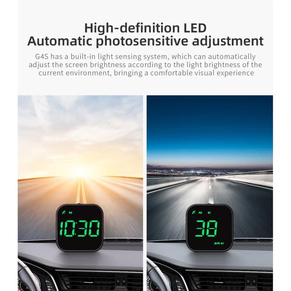 Head - Up Display HUD GPS Universal Multifunktionshastighedsmåler Black
