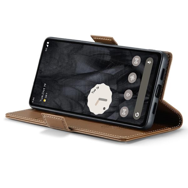 CASEME Retro Lompakkokotelo Pixel 8 Pro Brown