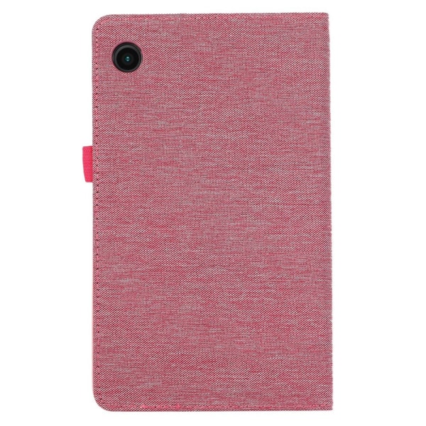 Samsung Galaxy Tab A9 Tabletetui Dækstofstruktur Pink