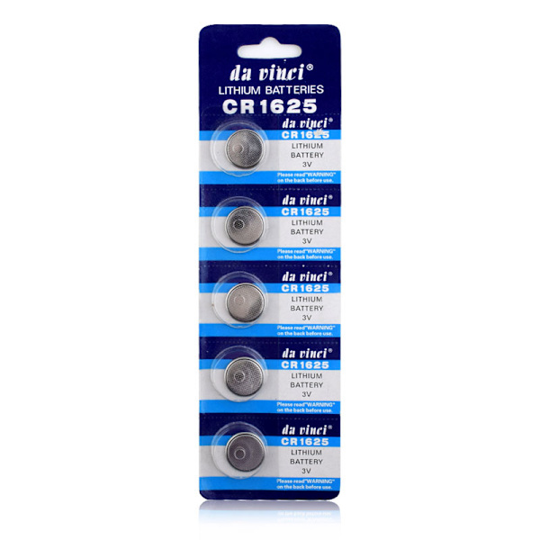 Alkalisk knappcellebatteri CR1625 stor pakke Silver