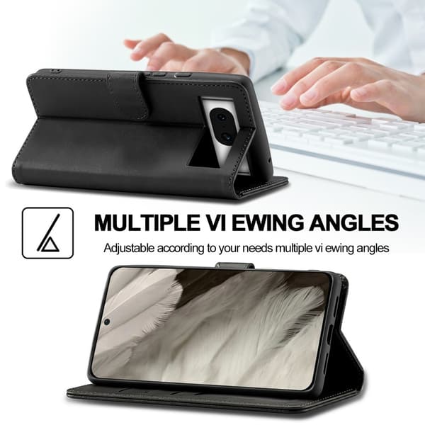 LC.IMEEKE Wallet Case till Pixel 8 - Svart Svart
