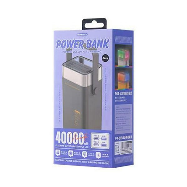 REMAX RPP-596 40000mAh Pikalataava Varavirtalähde 20W 22.5W Grey
