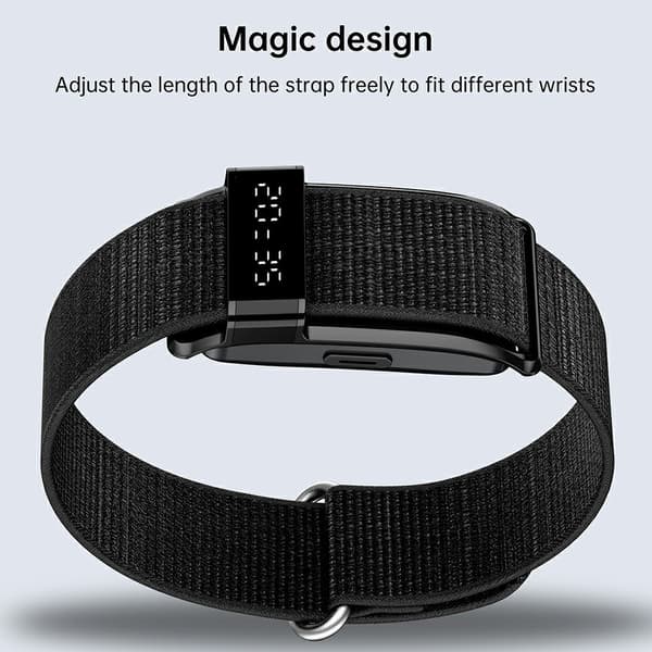 Smartwatch Smart aktivitetstracker IP68 pulsmåler blod ilt søvn måler armbånd Black
