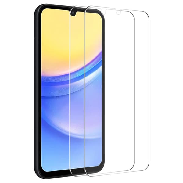 ENKAY 2st Härdat Glas Skärmskydd för Samsung Galaxy A15 Transparent