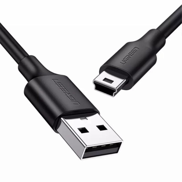 1,5 m USB - A Hane till 5Pin Mini - USB Hane Dataöverföring Laddning Svart