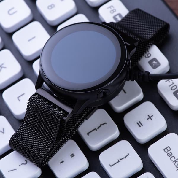 Samsung Galaxy Watch5 44mm 40mm Pro 45mm USB Opladningskabelholder 1m Black