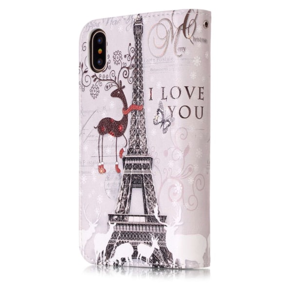 iPhone XS Max Fodral 9 Kortplatser - Eiffel Tower