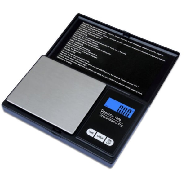 100g/0.01g LCD-skærm Digital smykkeskala Digital Milligram Scale Silver
