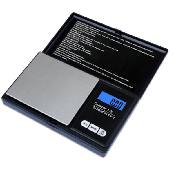 Digital gullsmedskala 0,01 g til 100 gram Silver