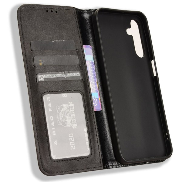 Wallet Stand Flip Phone Case for Samsung Galaxy A15 5G  - Black Black