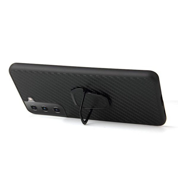 Samsung Galaxy S21+ (S21 Plus) Fingerring Stativetui Magnet Black